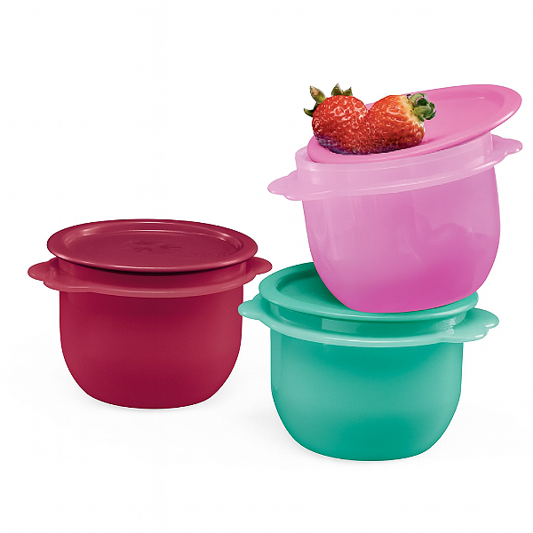 Kit Tupperware Super Mini Instantânea 750ml 3 peças