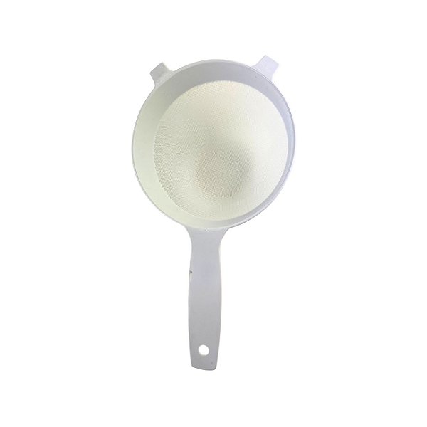 Peneira de Plástico Grande 18 cm Branca