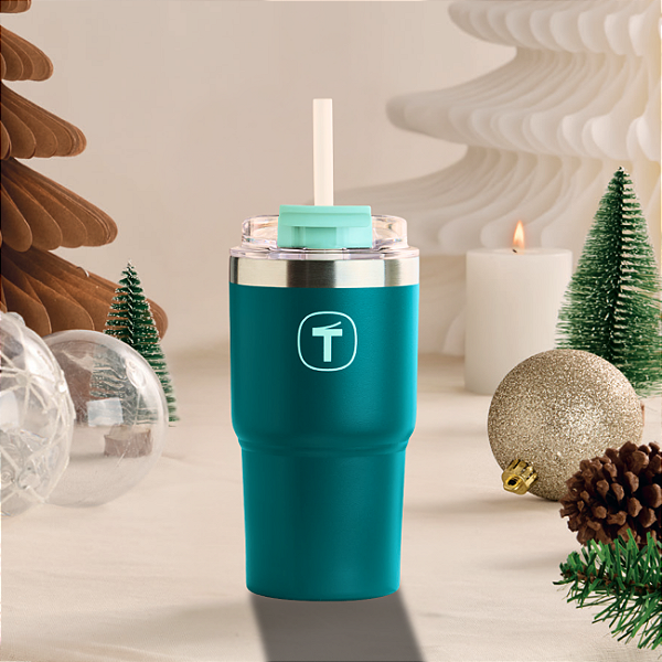 Copo Tupperware Térmico Big T com Canudo 630ml Mistério