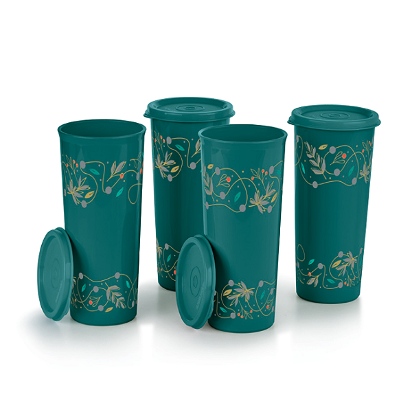 Tupperware Kit Copo Tempo de Celebrar 470ml Mistério 4 Peças