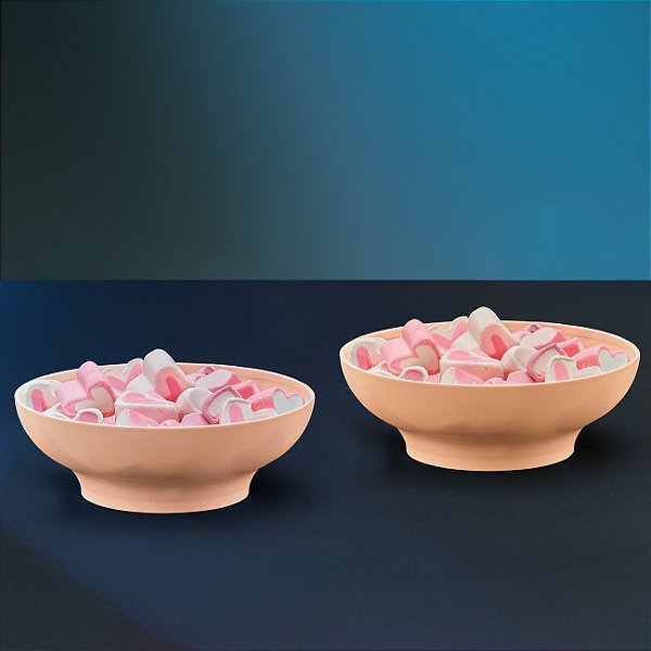 Kit Tupperware Tigelinha Ideal 400ml Creme 2 peças