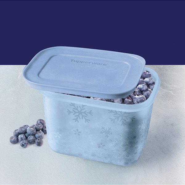 Tupperware Freezer Line Alto 1,1 litro Gelo Mirtilo