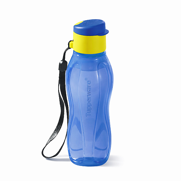 Garrafa Tupperware Eco Tupper Plus 310ml Azul Royal e Verde