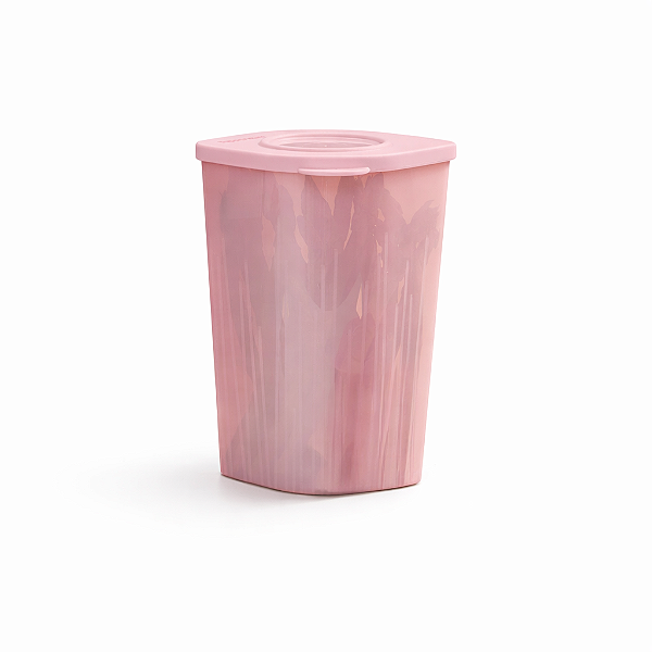 Tupperware Fresh Box Quadrada 1,5 litro Rosa Bebê