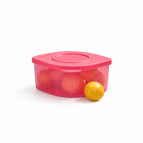 Tupperware Fresh Box Quadrada 470ml Rosa Flamingo