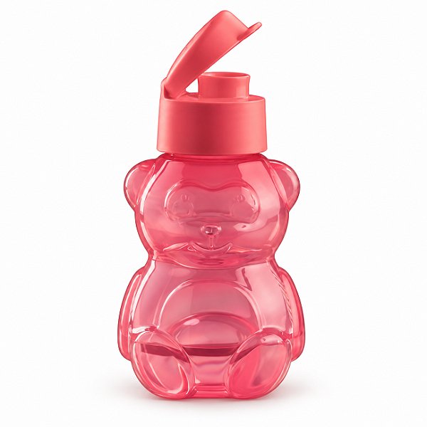 Garrafa Tupperware Eco Kids Urso 350ml Rosa Glamour