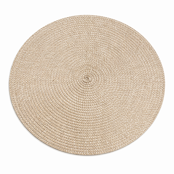 Jogo Americano Redondo Bege Areia 38cm