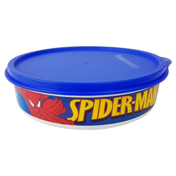 Tupperware Pratinho Homem Aranha 500ml Azul