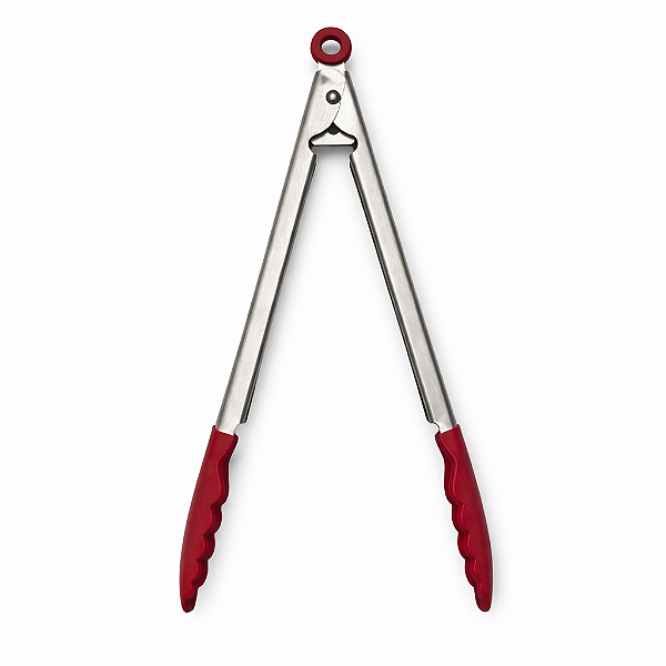 KitchenAid Pinças de aço inoxidável com ponta de silicone Vermelho