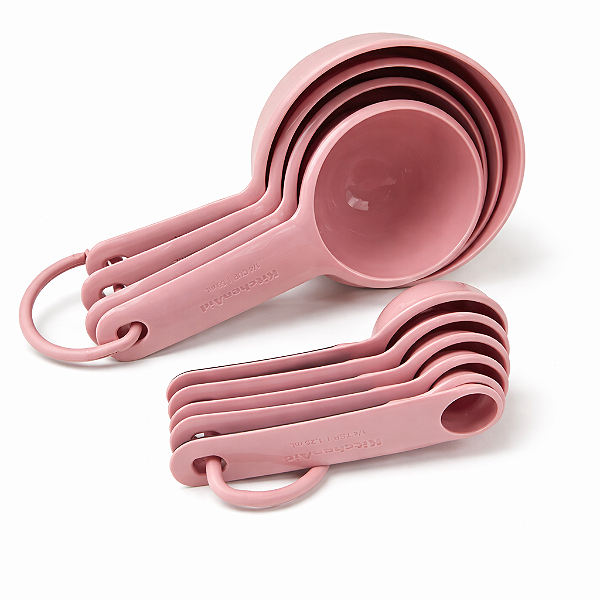 KitchenAid Kit Xicaras Medidoras + Colher Medidoras Rosa