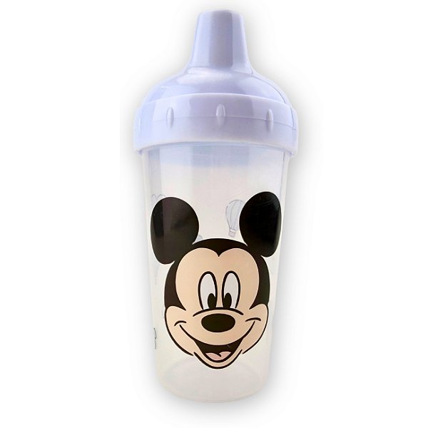 Copo Com Bico Mickey Baby Disney 300ml Transparente e Azul