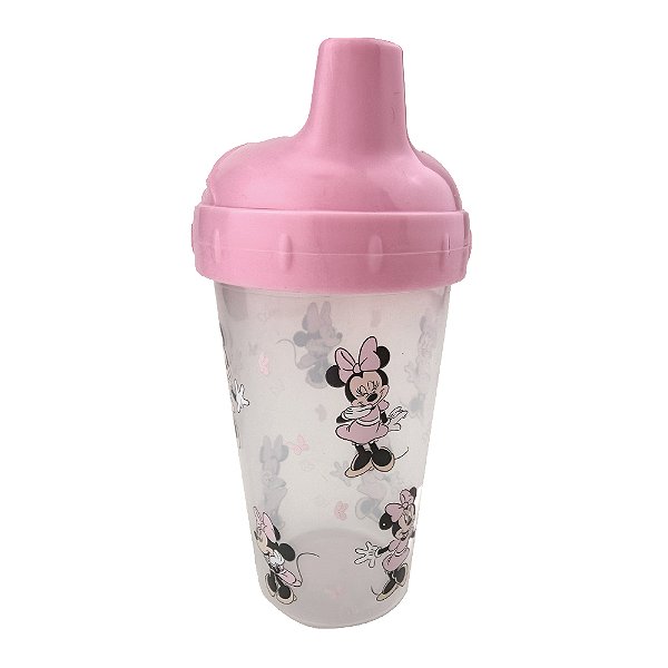 Copo Com Bico Minnie Baby Disney 300ml Rosa Bebê