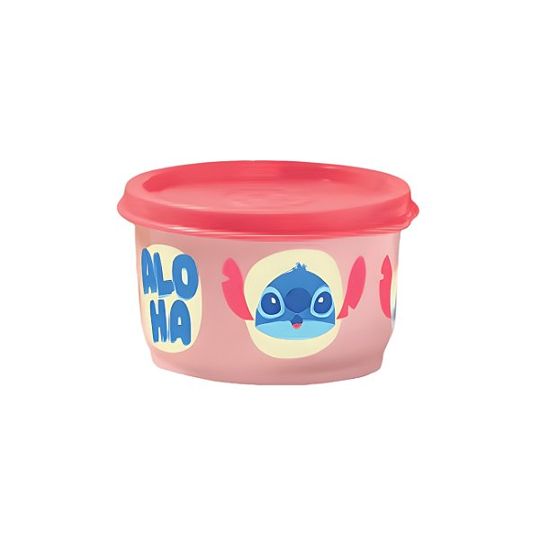 Tupperware Potinho Stitch Ohana 140ml Rosa