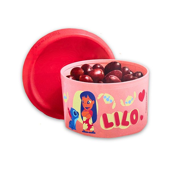 Tupperware Mini Instantânea Mágica Stitch Ohana 575ml Rosa