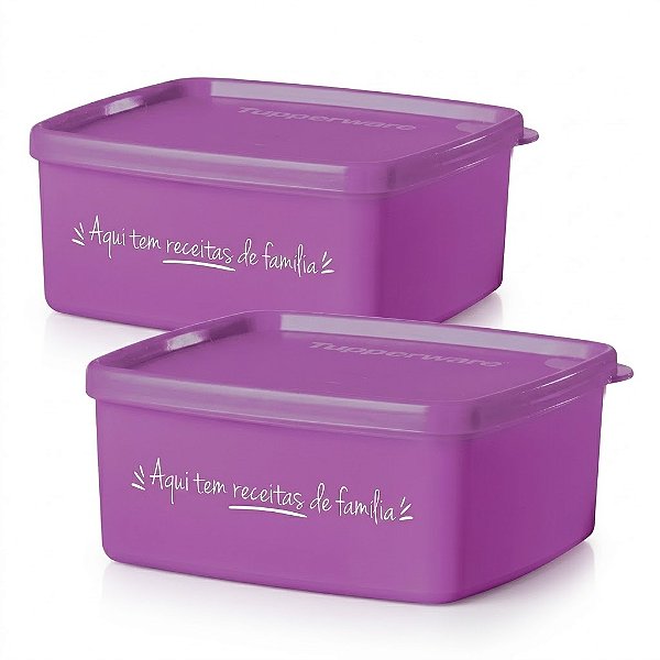 Kit Tupperware Jeitosinho 400ml Receitas em Familia 2 peças