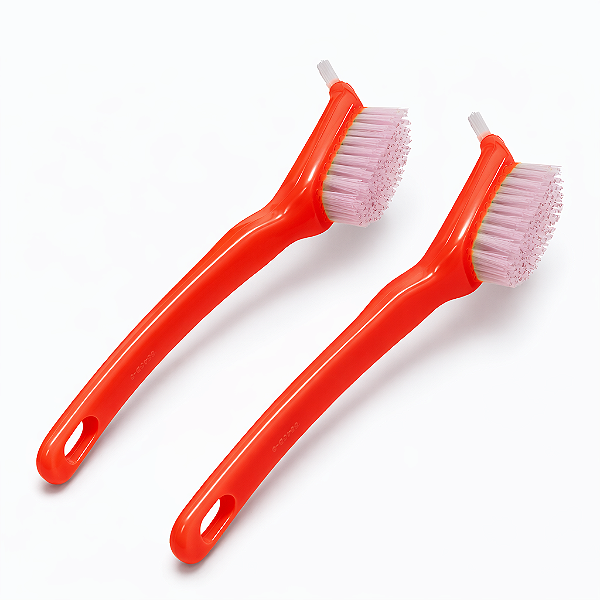 Kit Tupperware Escovinha de Limpeza Vermelha 2 Peças