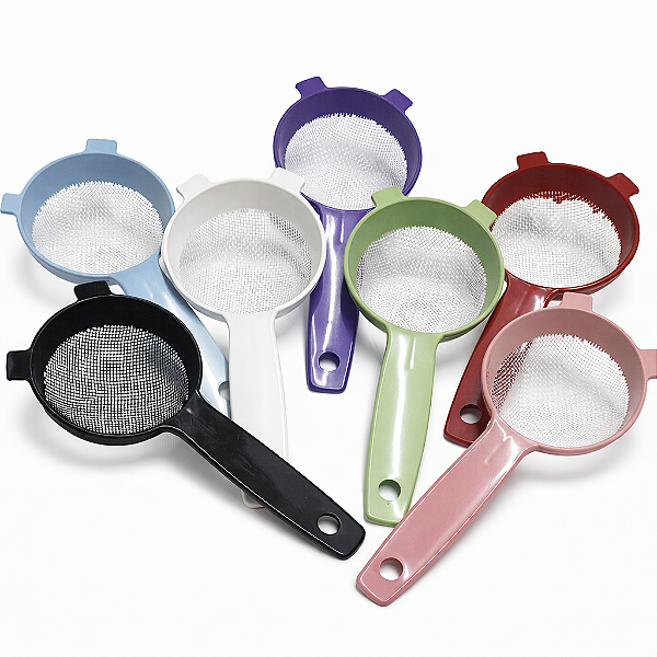 Kit 24 Peneiras Plásticas Mini 7cm