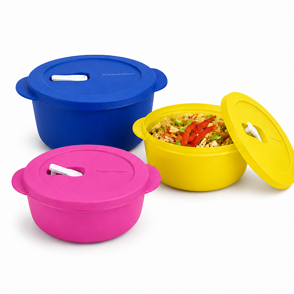 Kit Tupperware Cristalwave Geração II 3 peças