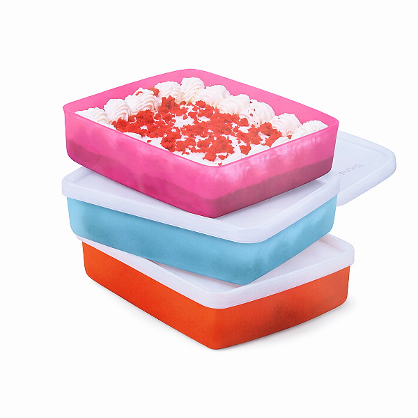 Kit Tupperware Refri Box 400ml 3 peças