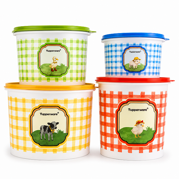 Kit Tupperware Tupper Caixa da Roça 4 peças