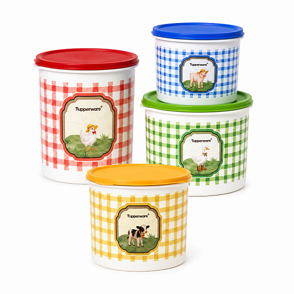 Kit Tupperware Tupper Caixa da Roça 4 peças