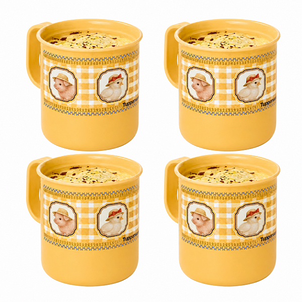 Kit Tupperware Caneca Da Roça 350ml 4 peças