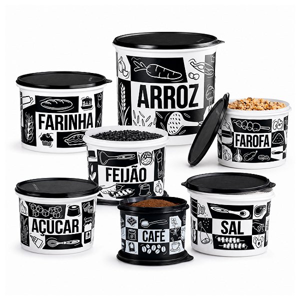 Kit Tupperware Caixa Pop Box 7 peças