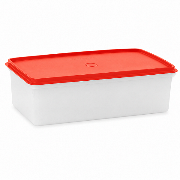 Tupperware Maxi Caixa 2,5 litros Transparente e Vermelho