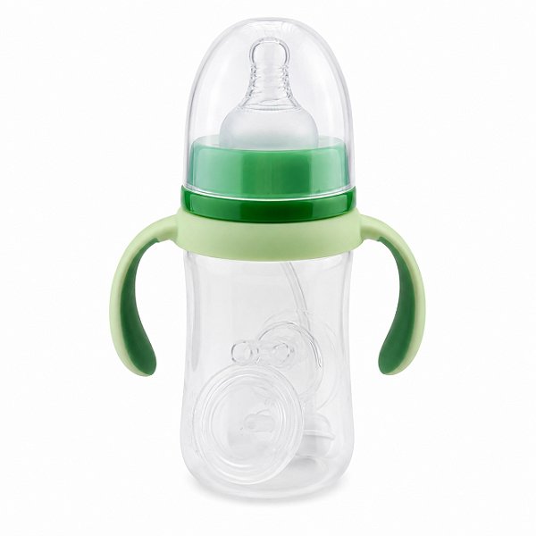 Mamadeira Infantil com Alça 240ml Verde
