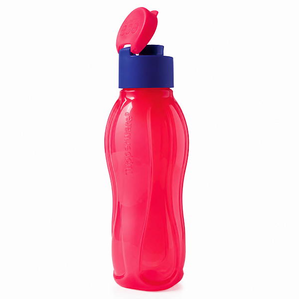 Garrafa Tupperware Eco Tupper 1 litro Vermelho Fluo