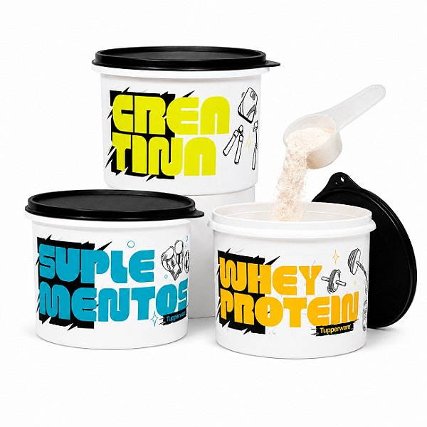 Kit Tupperware Tupper Caixa Suplementos Dose Diária