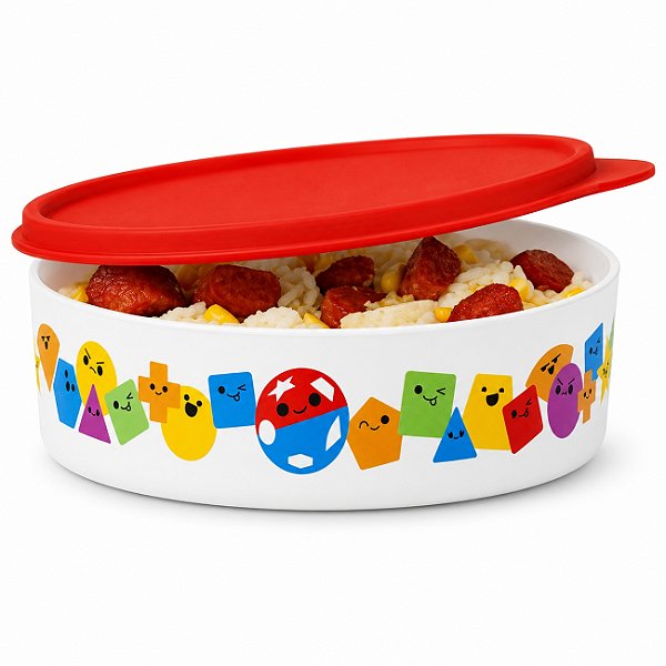 Tupperware Pratinho Baby Encaixe Geométrico 500ml