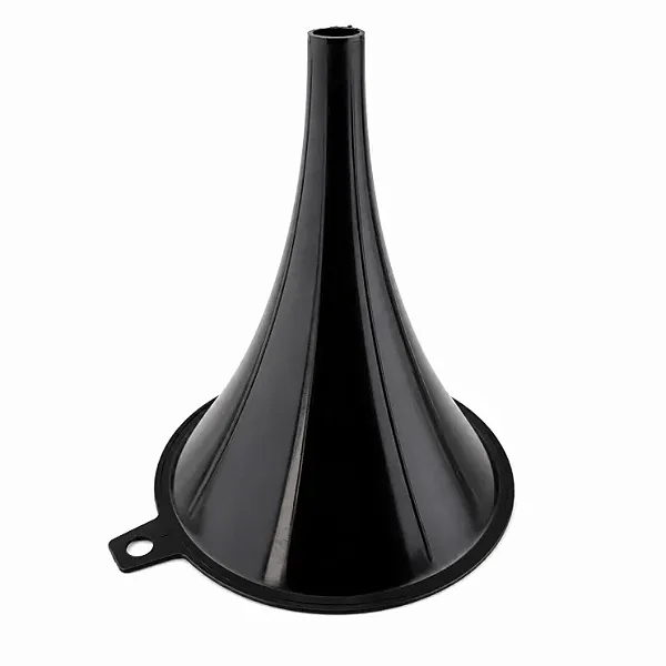 Funil de Plástico Preto Grande