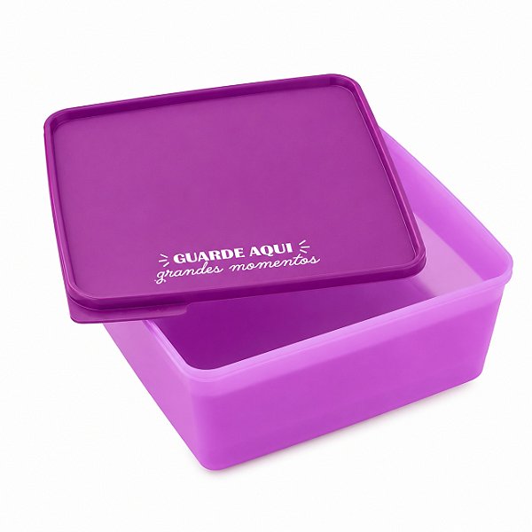 Tupperware Basic Line Guarde Aqui Grandes Momentos 5 litros Lilás
