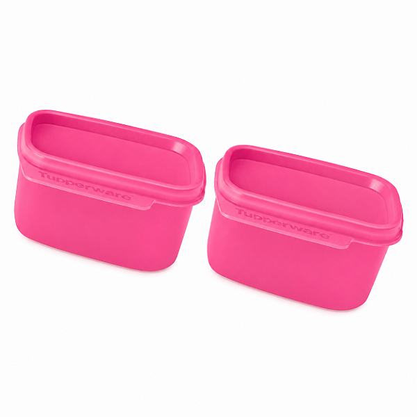 Kit Tupperware Basic Line 160ml Rosa Tutu 2 peças