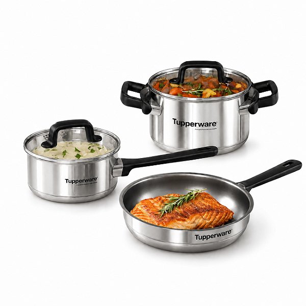 Kit Tupperware Panelas Elements 3 peças