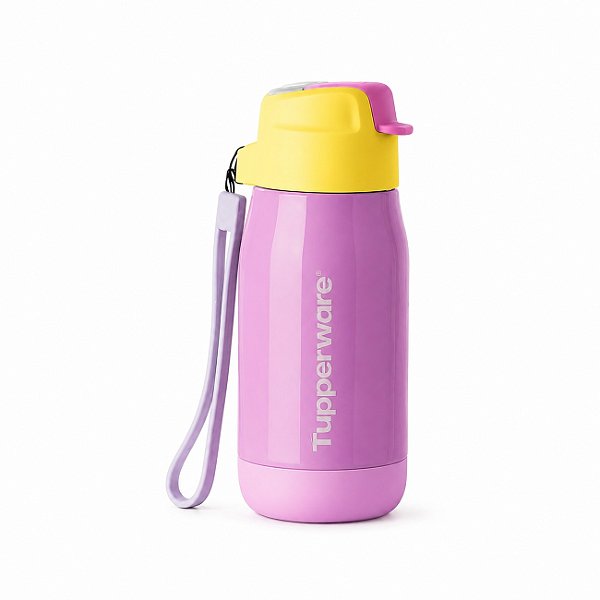 Garrafa Tupperware Térmica com Canudo 330ml Lilás Sorbet