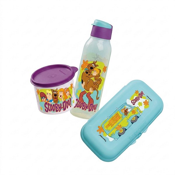 Kit Tupperware Scooby Doo 3 peças