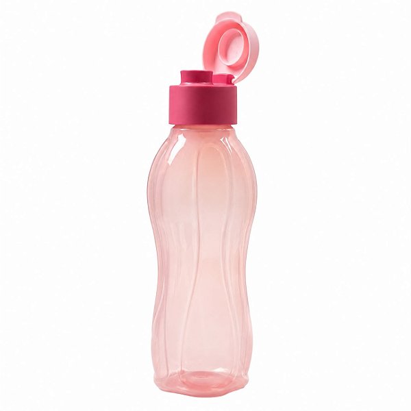 Garrafa Tupperware Eco Tupper Plus 1 litro Rosa Claro