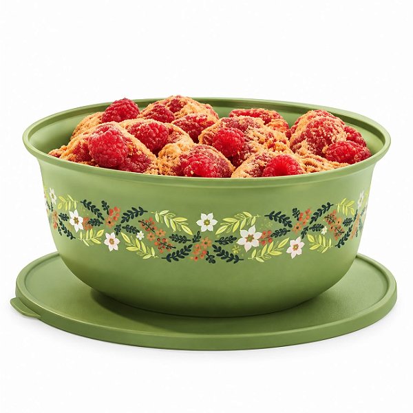 Tupperware Tigela Aloha Folhas de Ouro 4 litros Verde