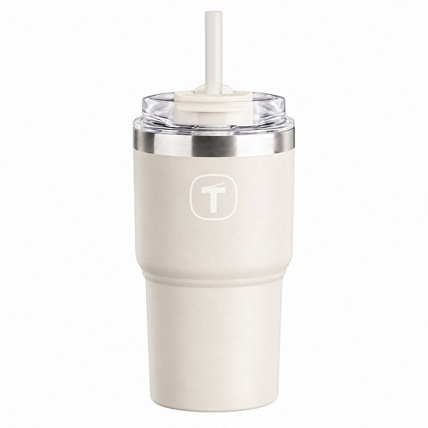 Tupperware Copo Térmico Big T com Canudo 630ml Bege Suede