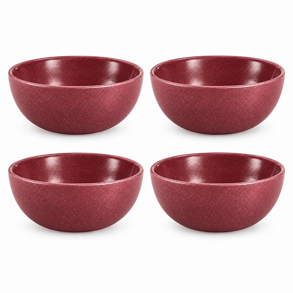 Kit Tupperware Tigelinha Allegra Merlot Glitter 250ml 4 peças