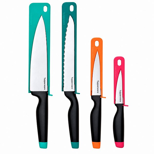 kit Tupperware Faca A- Series 4 peças