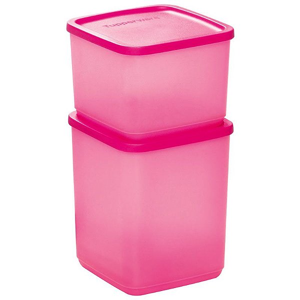 Tupperware Refri Line Quadrado 1 litro + Refri Line 1,8 litro