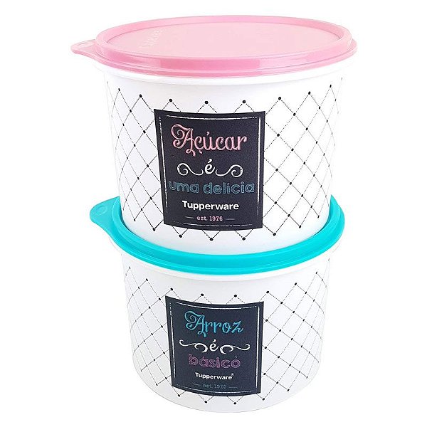 Tupperware Caixa Arroz Bistrô 1,5kg + Açúcar Bistrô 1,4kg