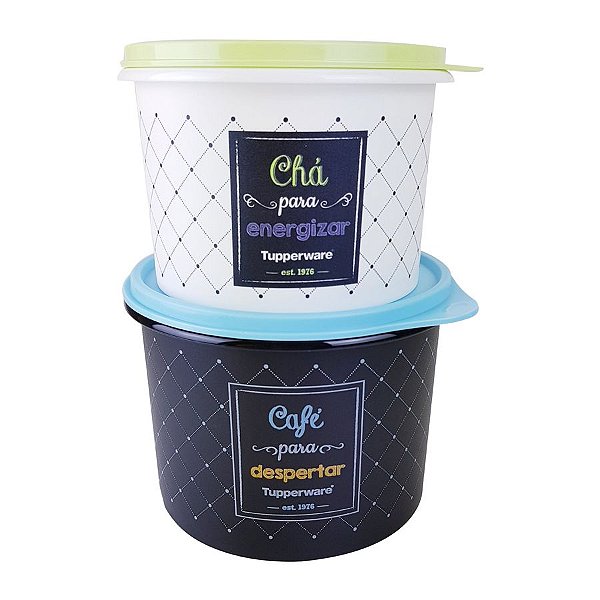 Tupperware Caixa Café 700g + Chá 200g Bistrô