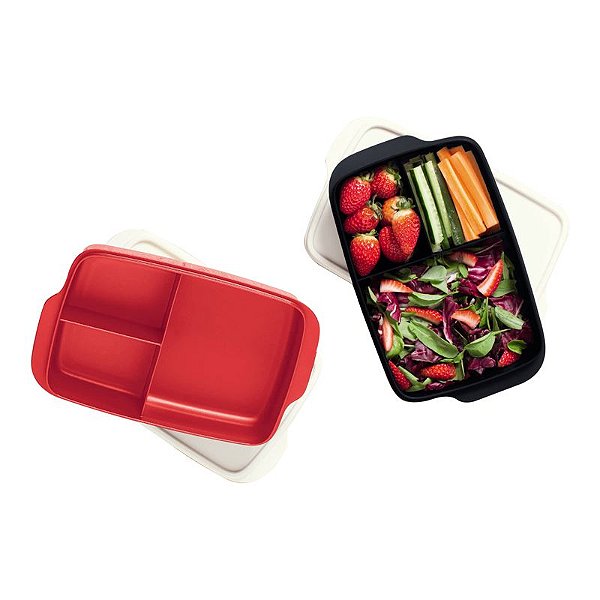 Tupperware Basic Line Com Divisórias Kit 2 peças