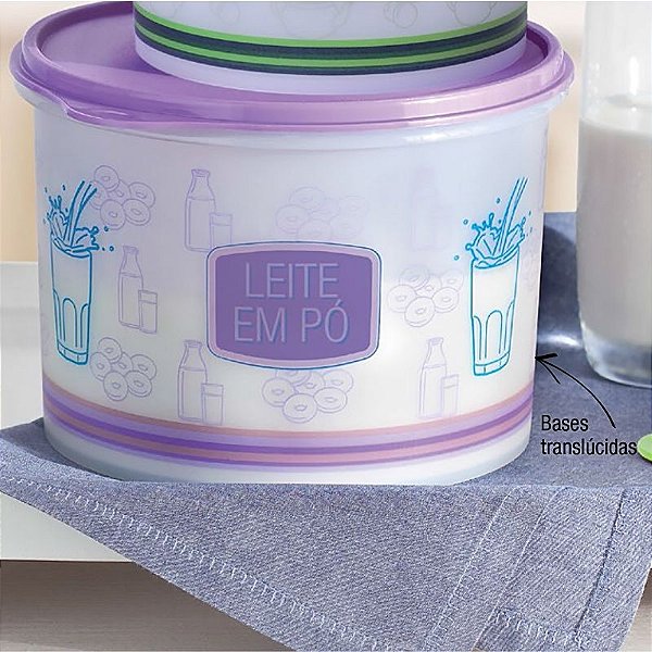 Tupperware Caixa para Leite em Pó Lilás 1 Kg