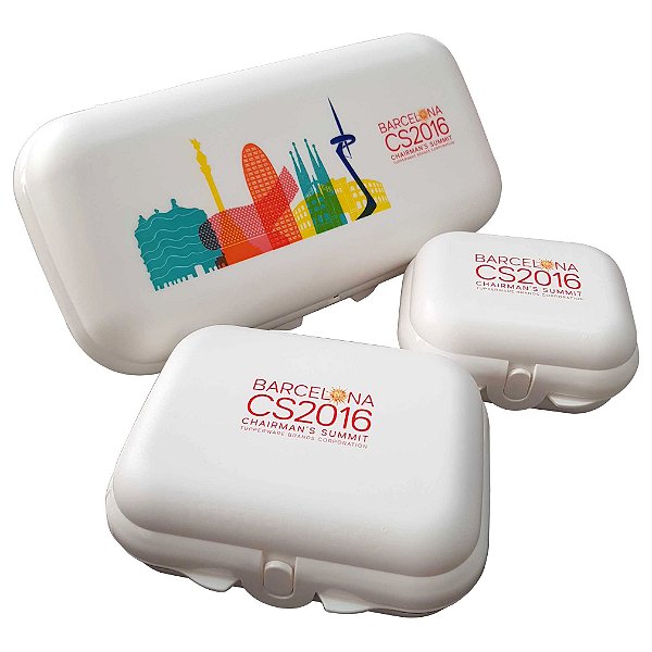 Tupperware Conjunto Viagem Barcelona 2016 kit 3 Peças