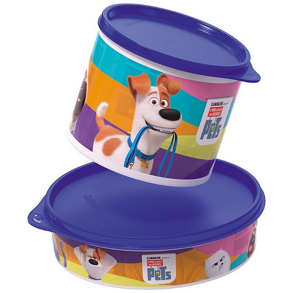 Tupperware Redondinha Pets 500ml + Pratinho 500ml